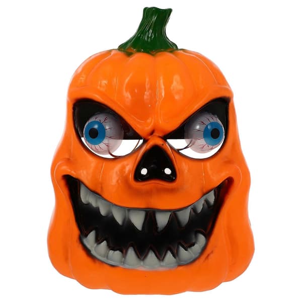Lysende Cosplay Maske til Maskeradefester Orange Plastik til Halloweenfest 1 Sæt