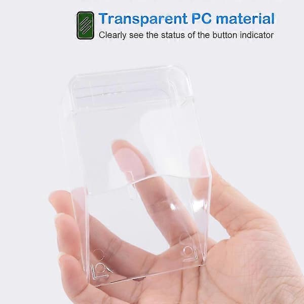 Transparent Dörrklocksskydd Multifunktionellt Vattentätt Väggfäste Sändarskydd för Utomhusbruk Small