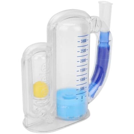 Pulmonal spirometer åndedrætsøvelsesapparat, sikkert incitamentsspirometer til åndedrætstræning