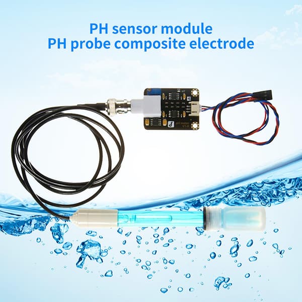 PH Sensor Modul Presis Rask Respons PH Verdi Overvåkingskontrollkort Elektrode Probe for Arduinos