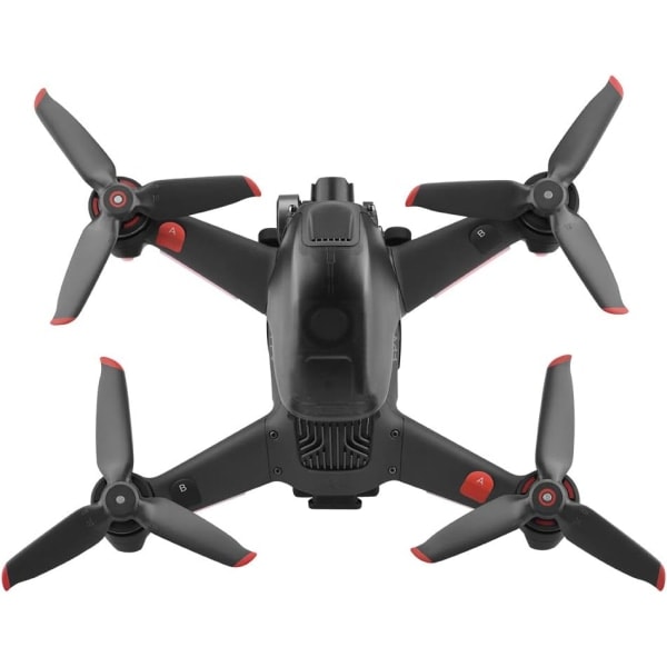 2 paria FPV-potkureita, jotka ovat yhteensopivia DJI FPV Combo -dronen kanssa, potkurin lavat View Drone UAV -nelikopterille 4K-kameralla - Punainen reuna