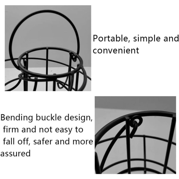 Spiralformet metall egg oppbevaring, spiral egg rack