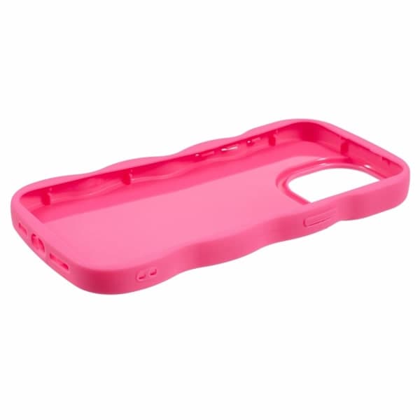 iPhone 12 Pro Max -puhelinkotelo, aaltoileva vaaleanpunainen