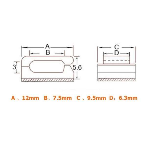 Selvklebende bilfeste for GPS-datakabel og lysledning black0 one-size 100pcs