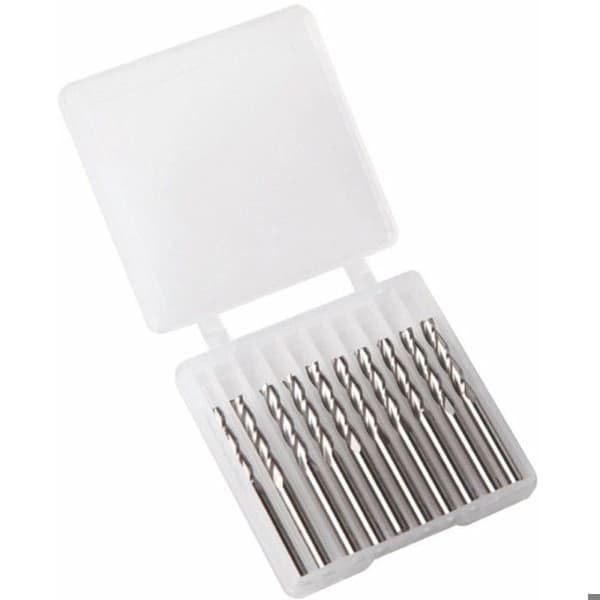 10 stk. wolframstål fresekutter uten graveringsmaskinkutter (tre-fløyet kutter 3.175x22)
