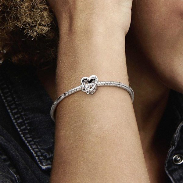 PANDORA Infinity Heart Berlocker med Love You Mum Bajs