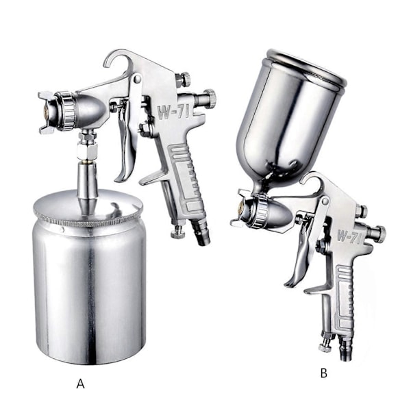 W-71 Pneumatisk Professionel Sprøjtepistol 1.5mm til Bil Primer Maling Sprøjte Upper pot