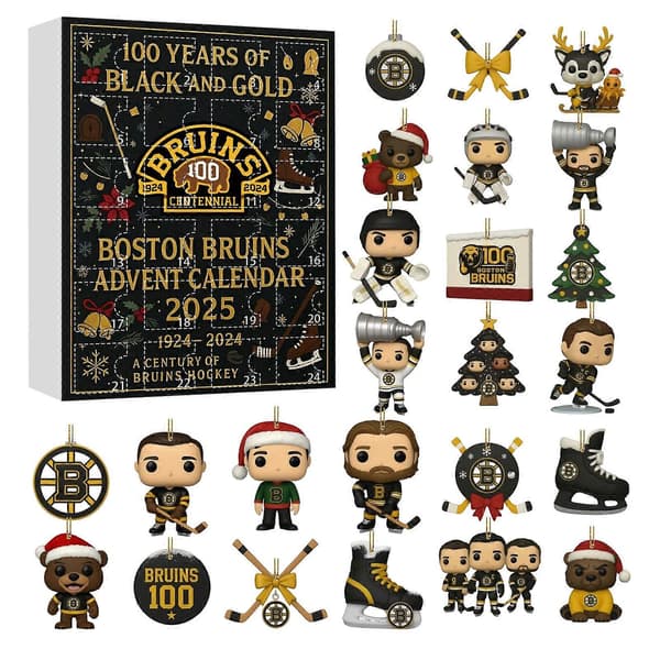 100 års sort og guld Boston Bruins julekalender 2025