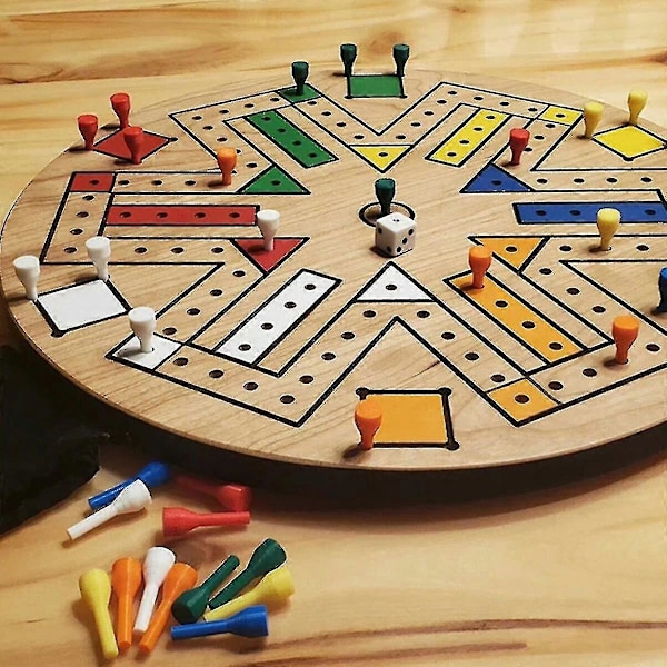 Nopea Rata Lautapeli Puinen Aggravation Lautapeli 6 Värillä 24 Noppapalikkaa
