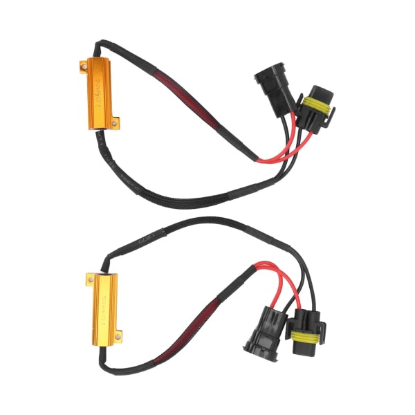 2 st H11 LED dimljusavkodare 50W 12V belastningsmotstånd automatisk bilstrålkastare anti-flimmer avbrytare