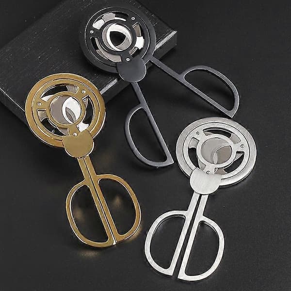 Rustfri stål cigar cutter lomme gadgets (1 stk, sølv)