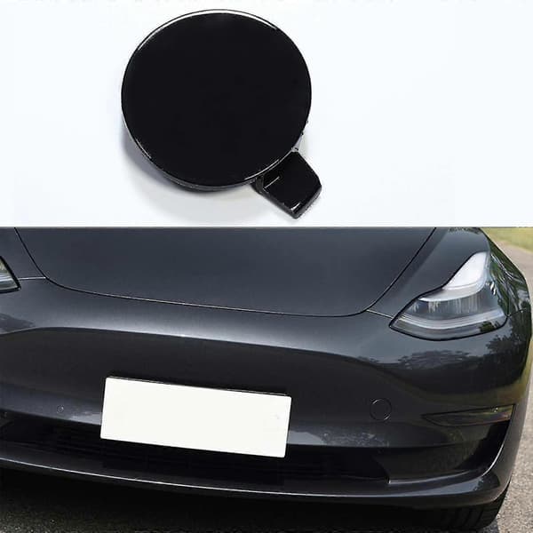 Front Tow Hook Cover til Tesla Model 3 - Udskiftningskofangerdæksel 1460701-00-b (sort) gray