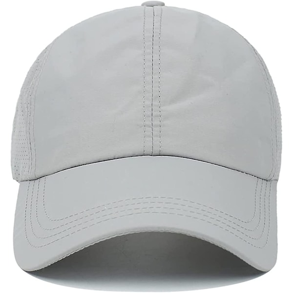 Baseballcaps med kryss-ponytail for kvinner Light Gray