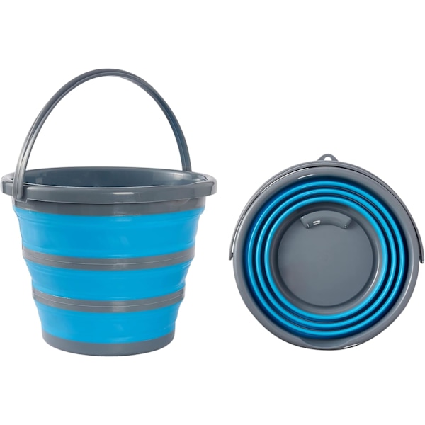 10 Liters Vikbar Hink, Bärbar Rengöring Fiske Camping Silikon, Platsbesparande Design för Hem & Utomhus
