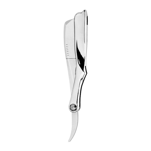 Rakknivshållare för män för mustasch, lätt att använda, svart Silver 15x2.8cm