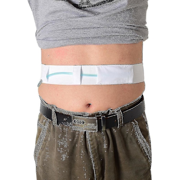 Sort Peritonealdialyse Kateter Bælte Justerbart Åndbart Abdominal Støttebælte White S