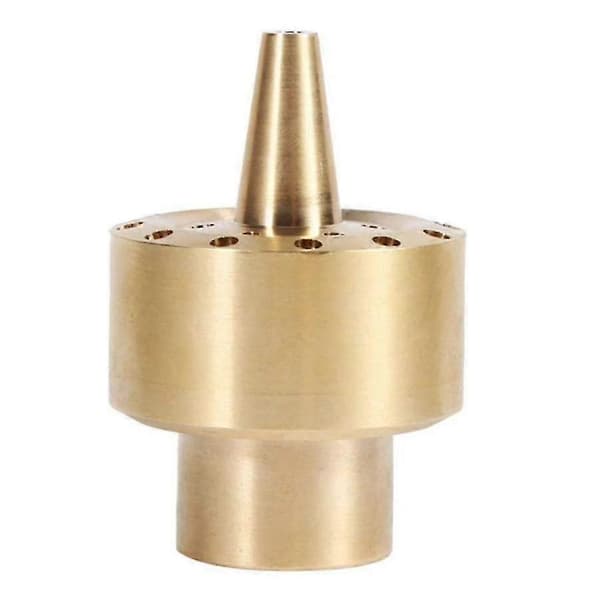 Messing Søyle Hage Dam Fontene Vann Dyse Spray Hode Gull 1/4\"