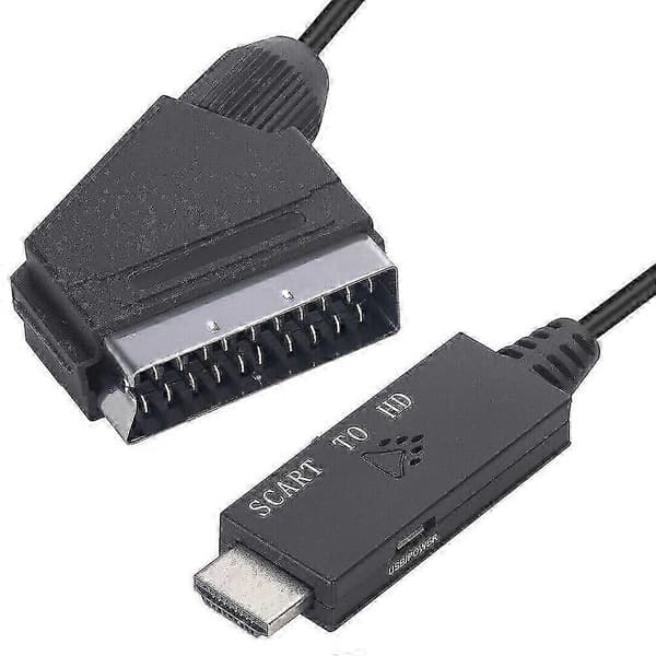 Scart til HDMI-kabel videoadapter Scart til HDMI-omformer Scart til HDMI-adapter