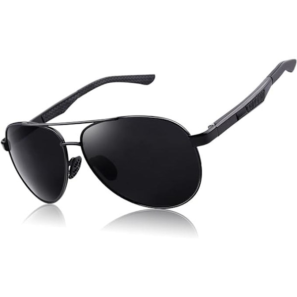 UV400 Polarisoidut Aviator-aurinkolasit, valmistettu korkealaatuisesta alumiini- ja magnesiumseoksesta.