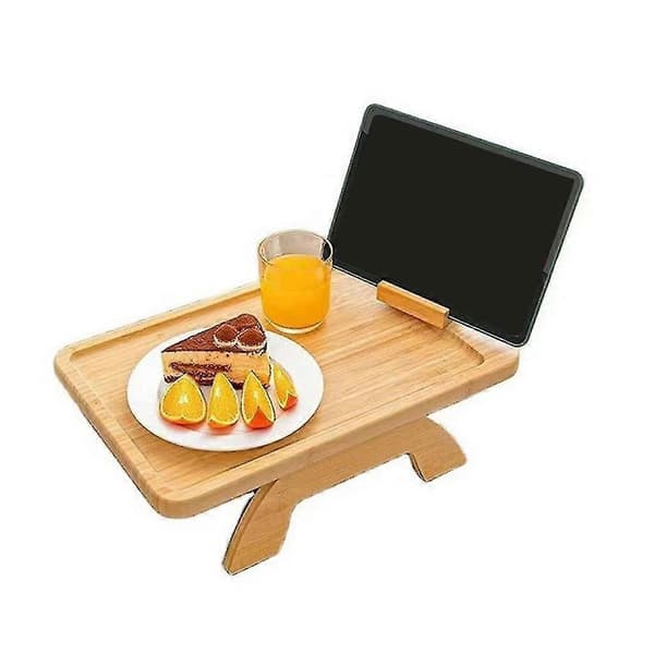 Trä Soffa Armbricka Bord För Soffa Armstöd Bricka Armstöd Bord För Mat