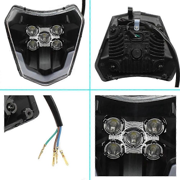 Motorcykel LED Strålkastare Wick LED Strålkastare för EXC XC XCF XCW XCF SXF SXS 125 150 250 350 450 530 690