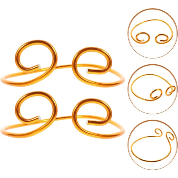 2 stk. Wukong Pandebånd, Monkey King Cosplay Kroner Rustfrit Stål Pandebånd Guldkrone Dyr Abe Kostume Tilbehør til Halloween Maskerade