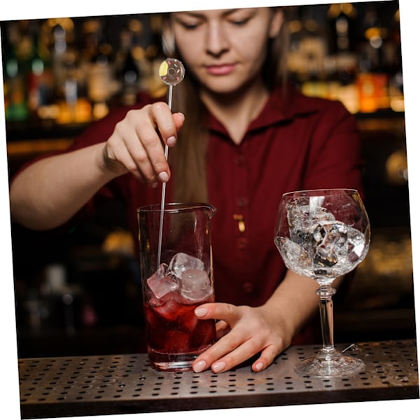 4 stk. Rørepinne Kaffe Drikke Rør Bar Rørepinne Mixer for Kaffe Cocktail Pinner Kaffe Røre Pinner