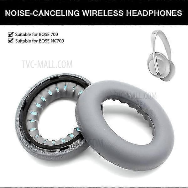 Erstatning Protein Leather Øreputer Øreputer for Bose 700 Nc700 Bluetooth Hodetelefoner 1 Par Sett Khaki