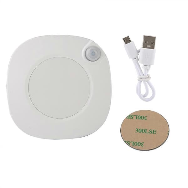 Lyssensorstyring Nattlys Mini Nyhet Firkantet Soveromslampe for Babygave (USB)