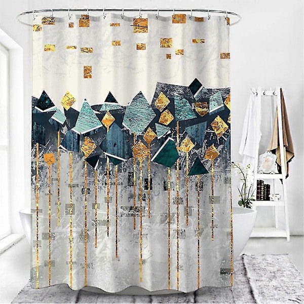 Modern Vattentätt Duschdraperi för Badrum Beige 180x200cm