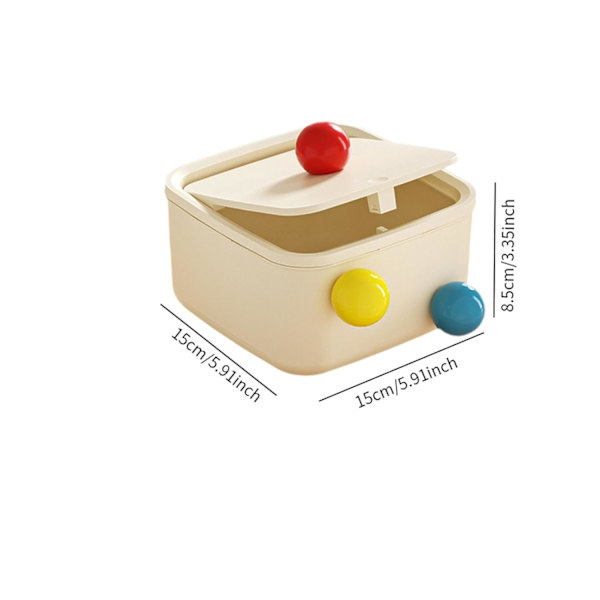 Kreativ Mini Papperskorg Sopbehållare Skrivbordsförvaring Lätt 15 cmx15 cmx8.5 cm 8.5cm