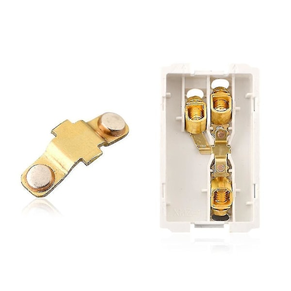 Multifunksjonell UK 13A Veggkontakt med Trykknapp, 2.1A Doble USB-Ladeportar, Trehulls Tohulls Hjemmeveggkontakt med Knapp Gold