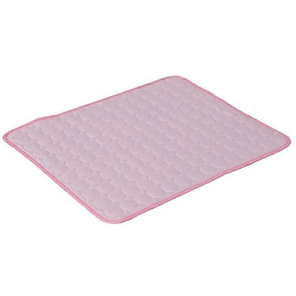 Kjølematte for hund, kjølematte for søvn, vaskbar kennel sofa seng kjøle teppe Pink L