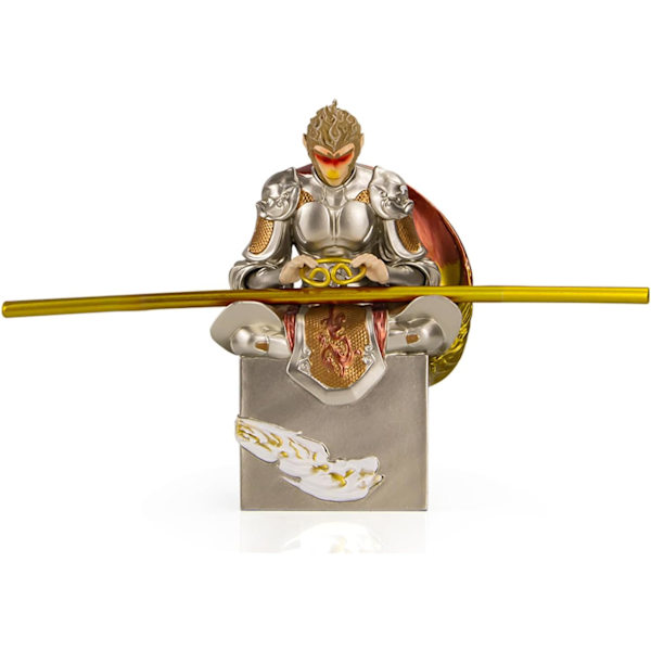 Sort Abekongekonge Statue Black Myth Sun Wukong Figur Resin Samleobjekt Skulptur Gave til Spil Elsker Hjemme Bil Dekoration Fighting Buddha-M