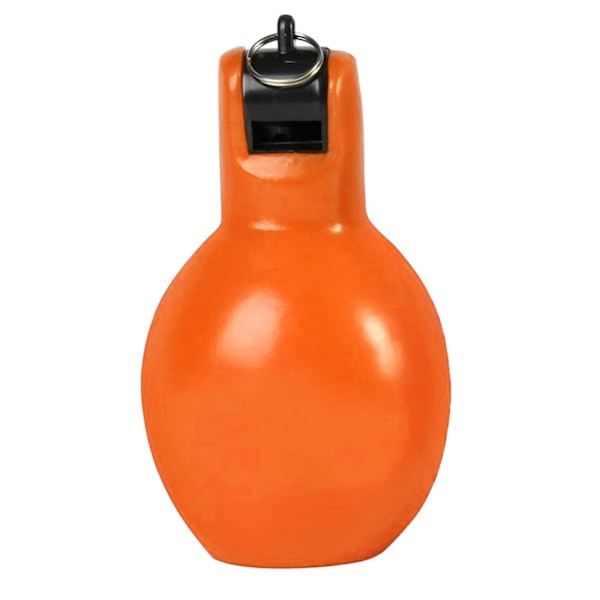 2 Stycken Handpress Visselpipor Högljudda Sportvisselpipor för Vandring Inomhus Utomhus gul och röd orange and red 12cmx6.5cm