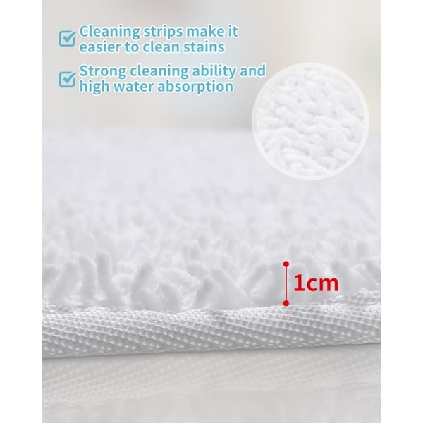 8-pack Ersättningsöverdrag för Vileda Steam & Vileda Steam Plus Ångmopp, Mikrofiber Ångmopp Tillbehör Kompatibla