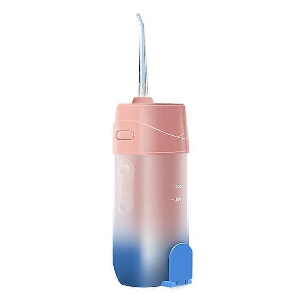 Elektrisk Vandtrådsmaskine Oral Tandrenser Dental Rengøringsværktøj Tandstenfjerner Pink