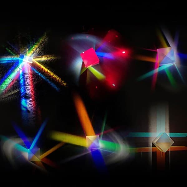 Glas kub prisma