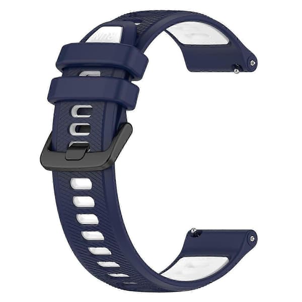 Til Garmin Forerunner 265S Silikone Urremme 18mm Dual Farve Udskiftningsrem Multicolor Style J