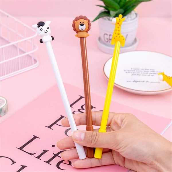 Gelblæk Rollerball Penne Sort Gelpen Skolepenne Gelpen Pen Til Skrivning Penne Sort Blæk Nyhedspenne Sort Blæk gul 20stk