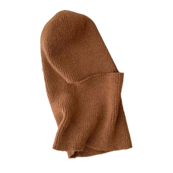 Strikket Balaclava Hætte Hue Halstørklæde Ski Balaclava Cykel Balaclava Halsedisse Coffee