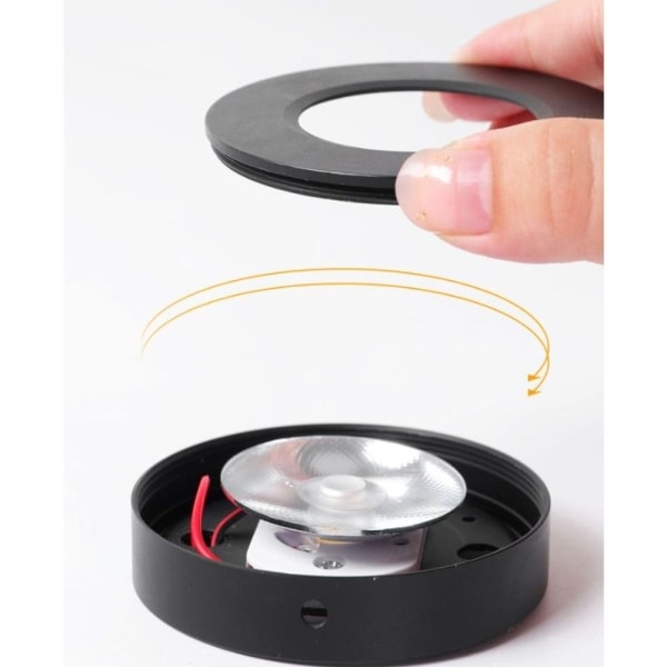 LED-kohdevalaisin alasvalo kattovalaisin 7W Black 7W Black