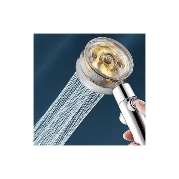 Booster Duschmunstycke med Propeller (med Filter) - Turbo Silver