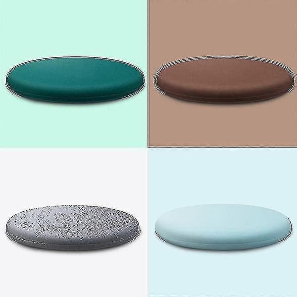 Rund Memory Foam Kudde Bekväm Ventilerande Vadderad Pallöverdrag Tvättbar Matta För Hem Sovrum Light Grey 35cm