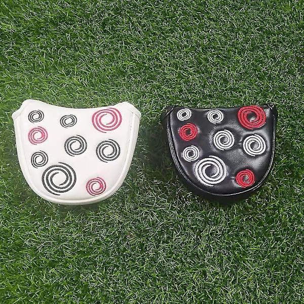 Golfklubbsöverdrag Golfklubbsöverdrag Putteröverdrag Läderklubbsöverdrag Magnetisk stängning Svart