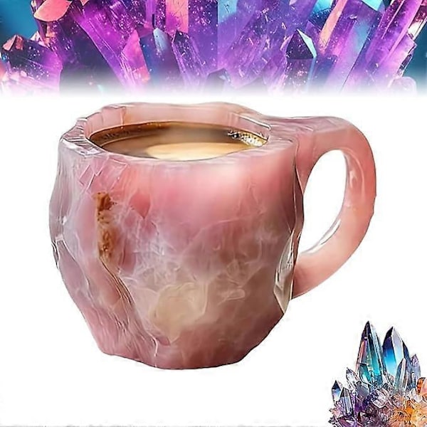 Mineraalikiteelliset Kahvimukit, Moniväriset Kahvimukit Kahvalla Kotiin ja Toimistoon Pink