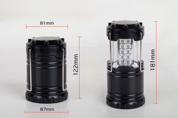 LED Stretch Campinglampa Campinglampa (Svart) black