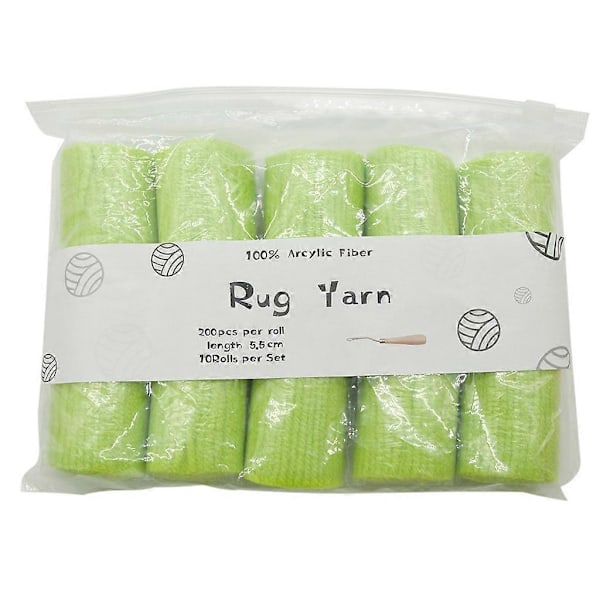 10 Ruller Forudskårne Latch Hook Garn Tråde Til Fremstilling af Pudebetræk Tæpper Tæppe Sy DIY Projekter Color 4