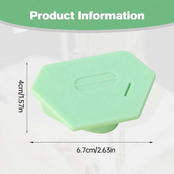 Magnetisk Syguide til Symaskine, Polygonal Multifunktionel Syguide Kantguide med Skala Green