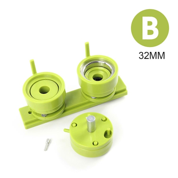 25/32/37/44 MM Knappmaskin Installationsfri Nål Badge Stanspress KiQa 32MM